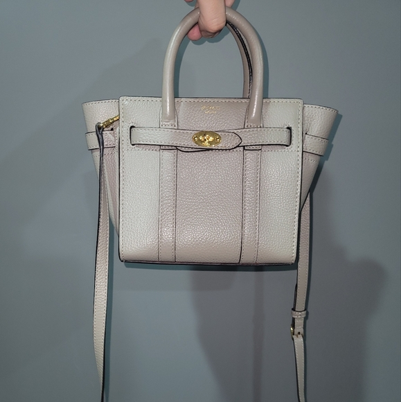 Mulberry micro zipped bayswater in grey - Picture 2 of 12